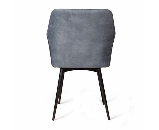 Стул Robert поворотный 360 градусов, замша apache темно серый, изображение 7 | Интернет магазин мебели и декора LifeDekor