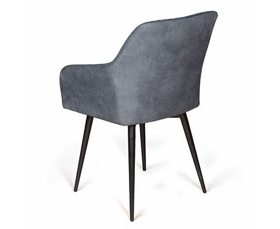 Стул Robert поворотный 90 градусов, функция возврата, антишум, замша apache темно серый, изображение 3 | Интернет магазин мебели и декора LifeDekor