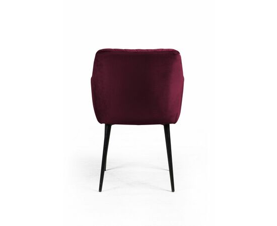 Стул с подлокотниками Robert, бархат винно-красный 16 new, изображение 7 | Интернет магазин мебели и декора LifeDekor