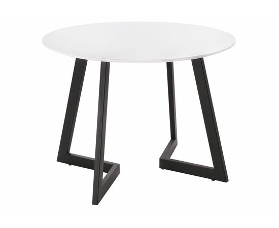 Стол Алингсос белая шагрень / белый, изображение 2 | Интернет магазин мебели и декора LifeDekor