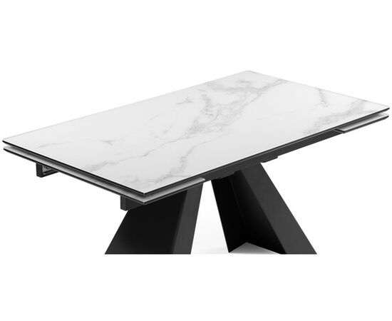 Стол Торвальд белый мрамор / черный, изображение 5 | Интернет магазин мебели и декора LifeDekor