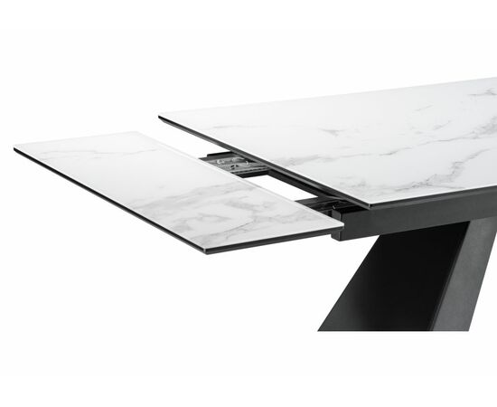 Стол Торвальд белый мрамор / черный, изображение 6 | Интернет магазин мебели и декора LifeDekor