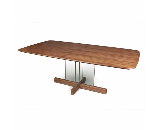 Стол обеденный Ghost 200, столешница орех | Интернет магазин мебели и декора LifeDekor