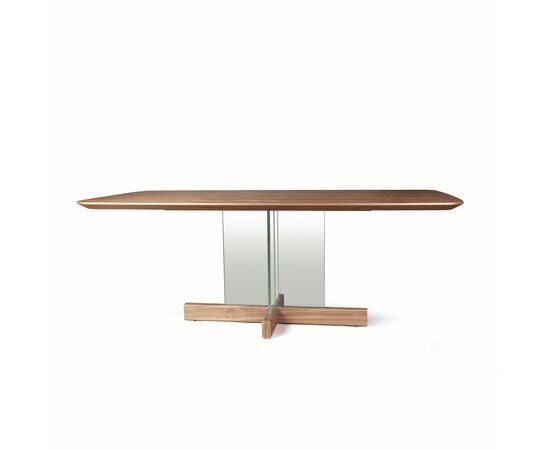 Стол обеденный Ghost 200, столешница орех, изображение 4 | Интернет магазин мебели и декора LifeDekor