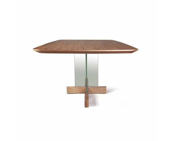 Стол обеденный Ghost 200, столешница орех, изображение 5 | Интернет магазин мебели и декора LifeDekor