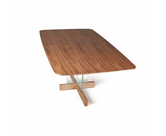 Стол обеденный Ghost 200, столешница орех, изображение 7 | Интернет магазин мебели и декора LifeDekor