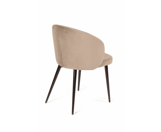 Стул Mont Blanc, бархат бежевый 5 / черный конус, изображение 7 | Интернет магазин мебели и декора LifeDekor