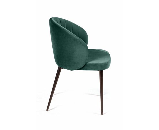 Стул Mont Blanc, бархат изумрудный 87 / черный конус, изображение 4 | Интернет магазин мебели и декора LifeDekor