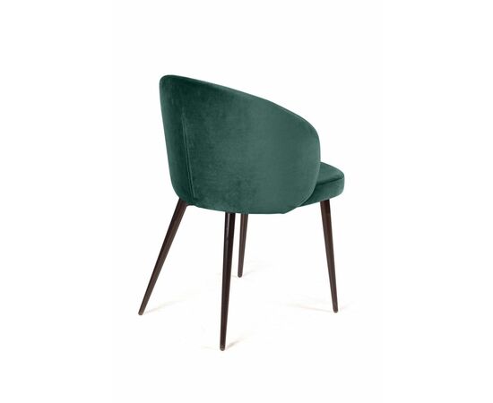 Стул Mont Blanc, бархат изумрудный 87 / черный конус, изображение 5 | Интернет магазин мебели и декора LifeDekor