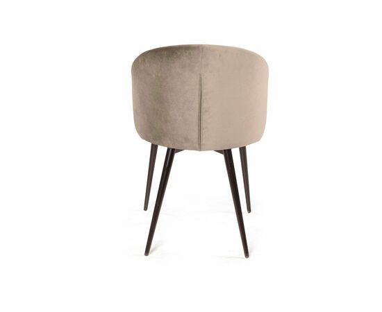 Стул Mont Blanc, бархат пепельно-бежевый 25 / черный конус, изображение 6 | Интернет магазин мебели и декора LifeDekor