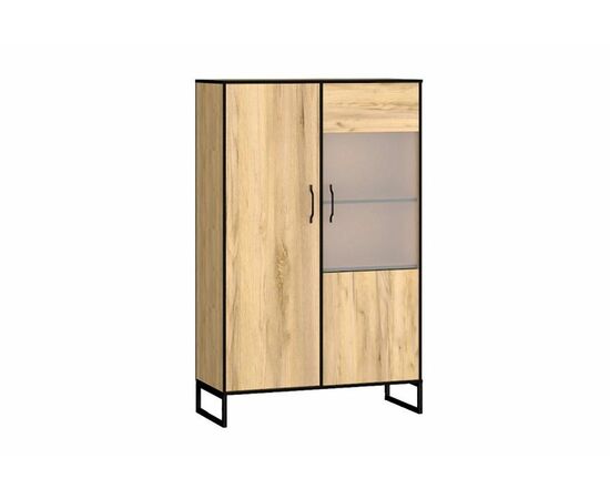 Шкаф-витрина Виртон-21, Дуб крафт золотой | Интернет магазин мебели и декора LifeDekor