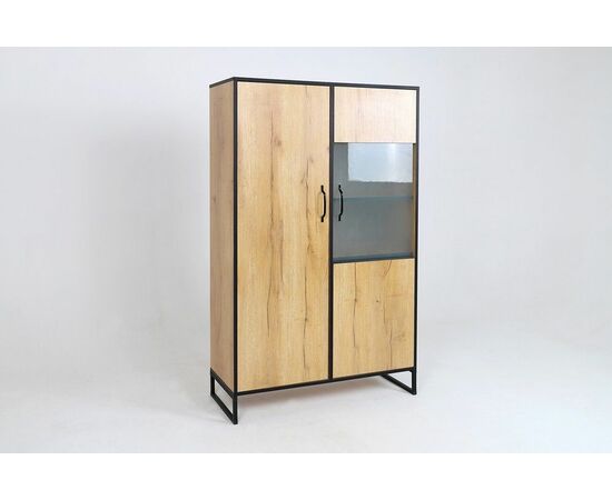 Шкаф-витрина Виртон-21, Дуб крафт золотой, изображение 6 | Интернет магазин мебели и декора LifeDekor