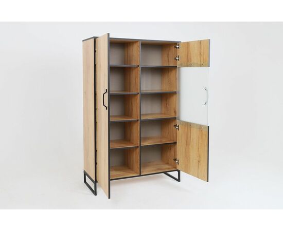 Шкаф-витрина Виртон-21, Дуб крафт золотой, изображение 5 | Интернет магазин мебели и декора LifeDekor