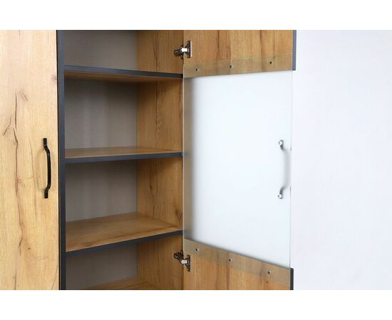 Шкаф-витрина Виртон-21, Дуб крафт золотой, изображение 12 | Интернет магазин мебели и декора LifeDekor