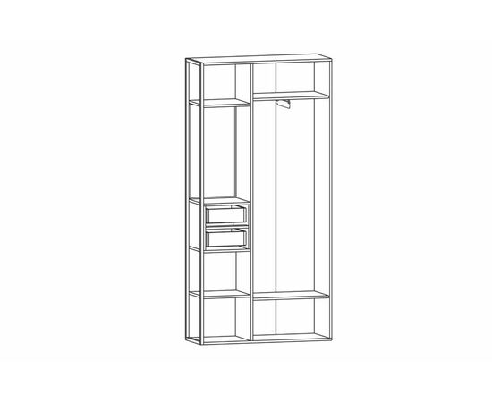 Прихожая Берген-5, Дуб крафт золотой, изображение 4 | Интернет магазин мебели и декора LifeDekor