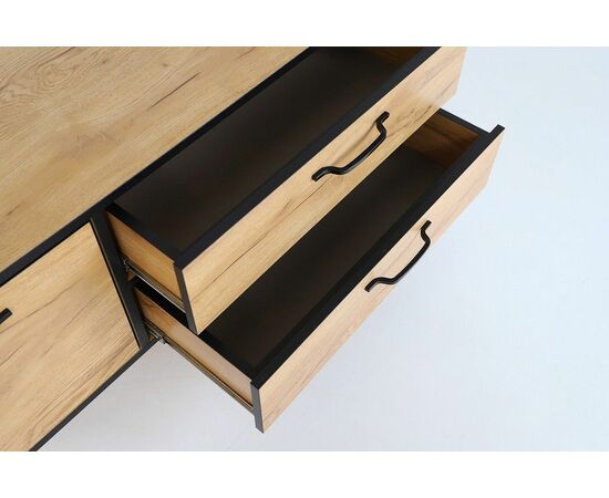 Тумба ТВ Виртон-1,  Дуб крафт золотой, изображение 10 | Интернет магазин мебели и декора LifeDekor