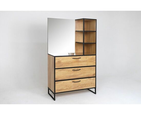 Комод Виртон-3 с надстройкой, Дуб крафт золотой, изображение 7 | Интернет магазин мебели и декора LifeDekor