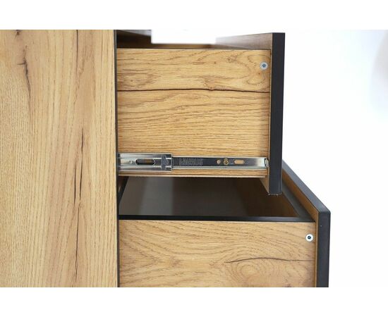 Комод Виртон-3 с надстройкой, Дуб крафт золотой, изображение 4 | Интернет магазин мебели и декора LifeDekor