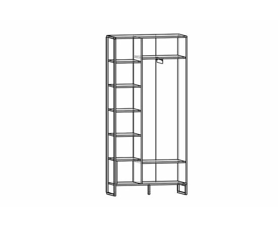 Шкаф Виртон-2, Дуб крафт золотой, изображение 3 | Интернет магазин мебели и декора LifeDekor