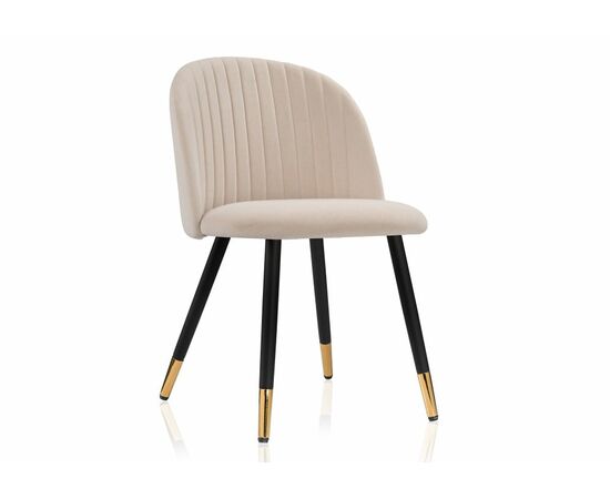 Стул Gabi beige / black / gold | Интернет магазин мебели и декора LifeDekor