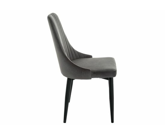 Стул Kora dark gray / black, изображение 3 | Интернет магазин мебели и декора LifeDekor