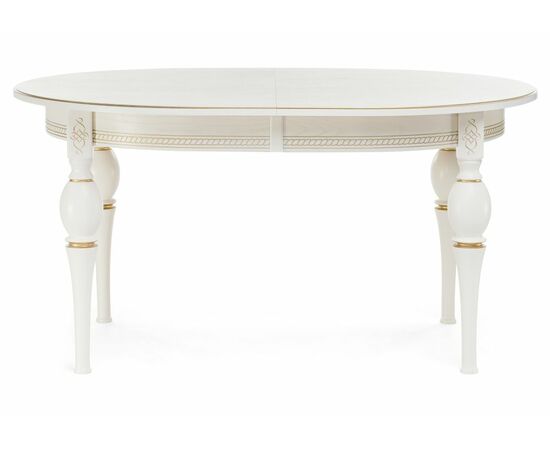 Стол деревянный Авилла молочный / золото, изображение 2 | Интернет магазин мебели и декора LifeDekor