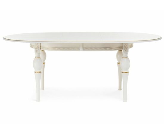 Стол деревянный Авилла молочный / золото, изображение 5 | Интернет магазин мебели и декора LifeDekor