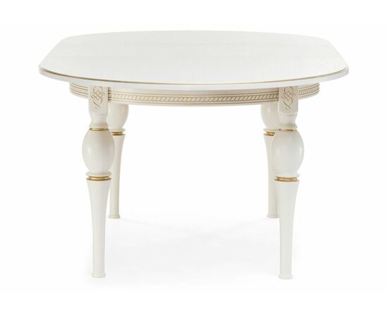 Стол деревянный Авилла молочный / золото, изображение 6 | Интернет магазин мебели и декора LifeDekor