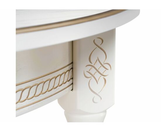 Стол деревянный Авилла молочный / золото, изображение 9 | Интернет магазин мебели и декора LifeDekor