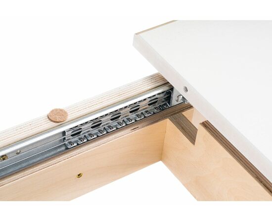 Стол деревянный Бевье молочный / золото, изображение 8 | Интернет магазин мебели и декора LifeDekor