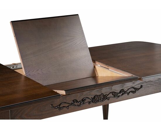 Стол деревянный Бевье орех темный / орех, изображение 4 | Интернет магазин мебели и декора LifeDekor