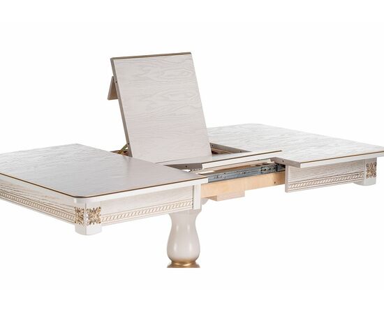 Стол деревянный Матис молочный / золото, изображение 6 | Интернет магазин мебели и декора LifeDekor