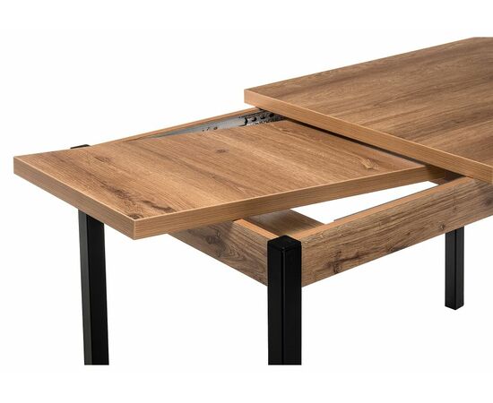 Стол деревянный Оригон дуб горный / черный матовый, изображение 9 | Интернет магазин мебели и декора LifeDekor