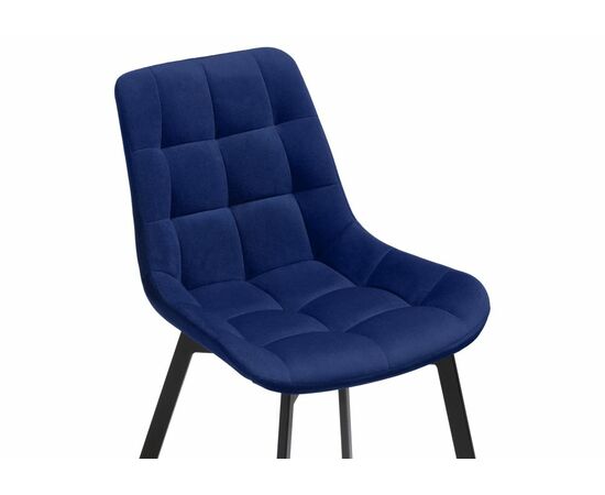 Стул Челси черный / синий, изображение 5 | Интернет магазин мебели и декора LifeDekor