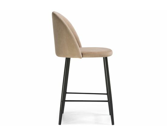Барный стул Амизуре бежевый / черный матовый, изображение 3 | Интернет магазин мебели и декора LifeDekor