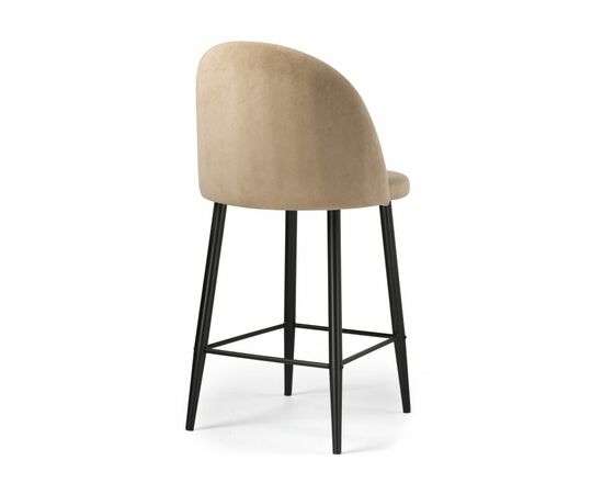 Барный стул Амизуре бежевый / черный матовый, изображение 4 | Интернет магазин мебели и декора LifeDekor