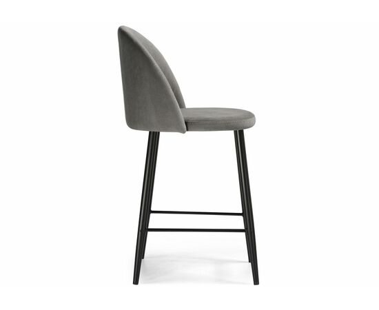 Барный стул Амизуре темно-серый / черный матовый, изображение 3 | Интернет магазин мебели и декора LifeDekor