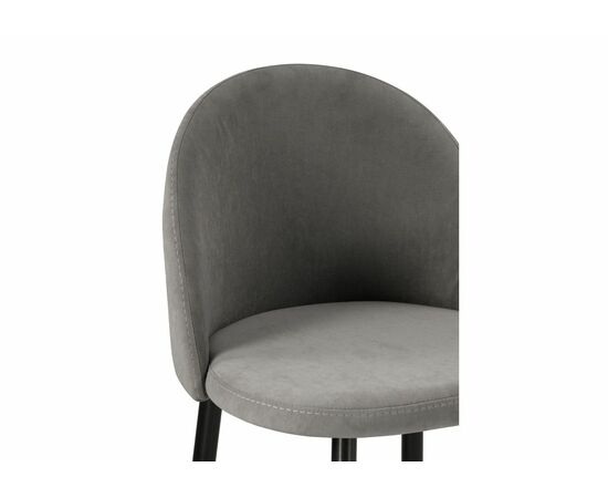 Барный стул Амизуре темно-серый / черный матовый, изображение 5 | Интернет магазин мебели и декора LifeDekor