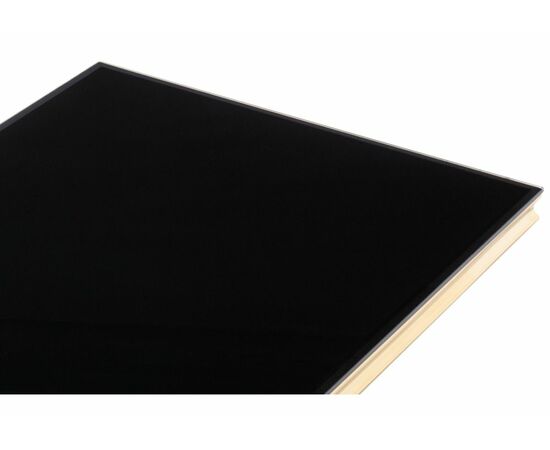 Стол стеклянный Komin 2 черный / золото, изображение 4 | Интернет магазин мебели и декора LifeDekor