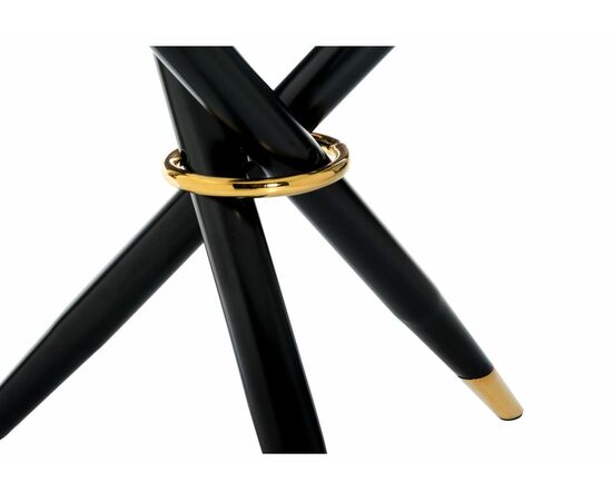 Стол стеклянный Rock 100х75 white / black, изображение 4 | Интернет магазин мебели и декора LifeDekor