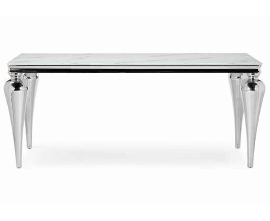 Стол стеклянный Vase белый, изображение 2 | Интернет магазин мебели и декора LifeDekor