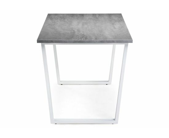 Стол деревянный Лота Лофт 120 25 мм белый матовый / бетон, изображение 3 | Интернет магазин мебели и декора LifeDekor
