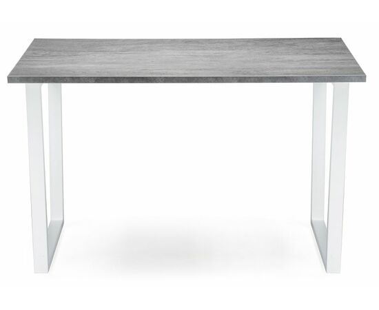 Стол деревянный Лота Лофт 140 25 мм бетон / белый матовый, изображение 2 | Интернет магазин мебели и декора LifeDekor