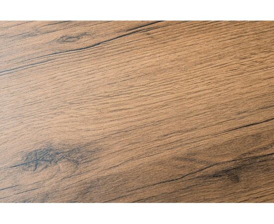 Стол деревянный Лота Лофт 140 25 мм дуб делано темный / матовый черный, изображение 5 | Интернет магазин мебели и декора LifeDekor