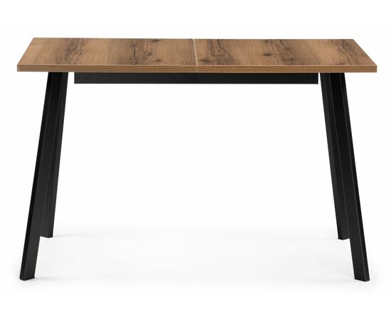 Стол деревянный Колон Лофт 120 25 мм дуб делано темный / матовый черный, изображение 3 | Интернет магазин мебели и декора LifeDekor