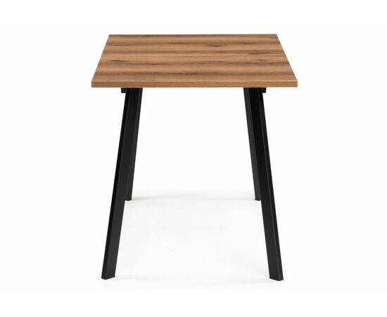 Стол деревянный Колон Лофт 120 25 мм дуб делано темный / матовый черный, изображение 5 | Интернет магазин мебели и декора LifeDekor