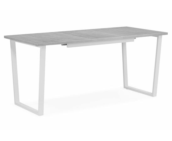 Стол деревянный Лота Лофт 120 25 мм бетон / белый матовый, изображение 2 | Интернет магазин мебели и декора LifeDekor