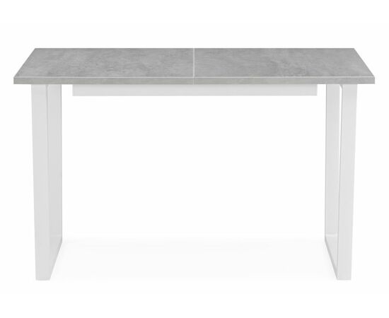 Стол деревянный Лота Лофт 120 25 мм бетон / белый матовый, изображение 3 | Интернет магазин мебели и декора LifeDekor