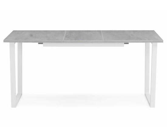 Стол деревянный Лота Лофт 120 25 мм бетон / белый матовый, изображение 4 | Интернет магазин мебели и декора LifeDekor