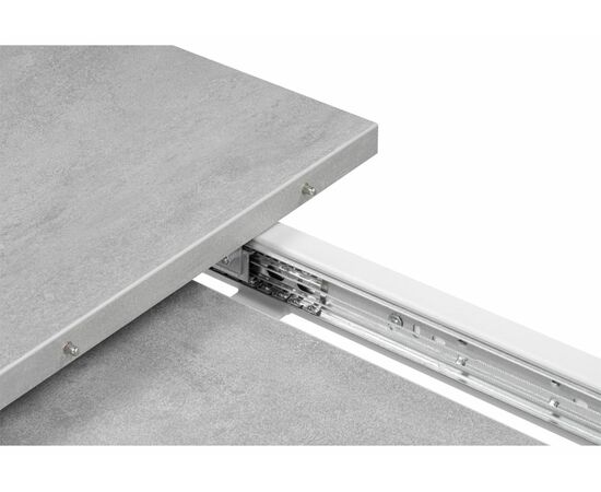 Стол деревянный Лота Лофт 120 25 мм бетон / белый матовый, изображение 9 | Интернет магазин мебели и декора LifeDekor